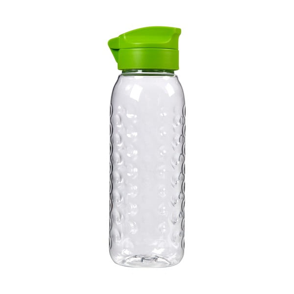 Ūdens pudele ar zaļu vāciņu Curver Dots, 450 ml