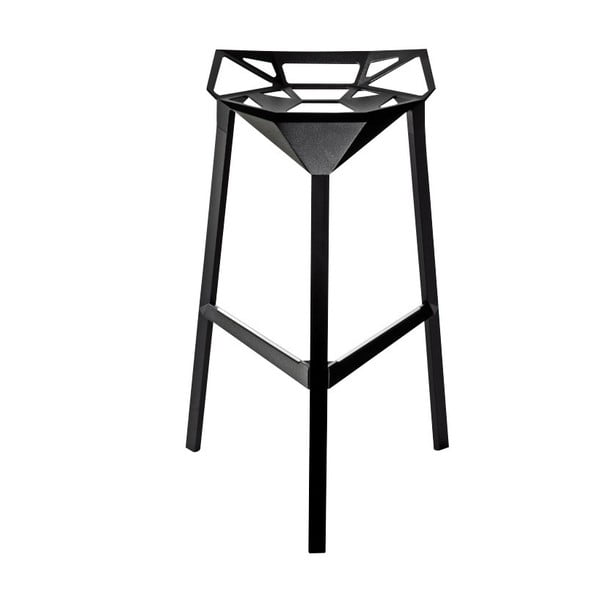 Melns bāra krēsls Magis Officina, augstums 84 cm