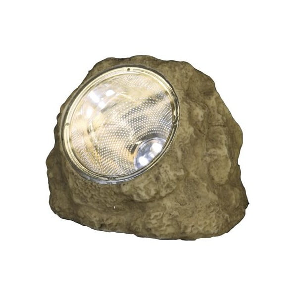 Āra akmens ar LED gaismu un saules baterijām Star Trading Rocky, augstums 11 cm