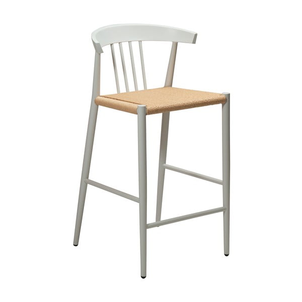 Balts bāra krēsls DAN-FORM Denmark Sava, augstums 91,5 cm