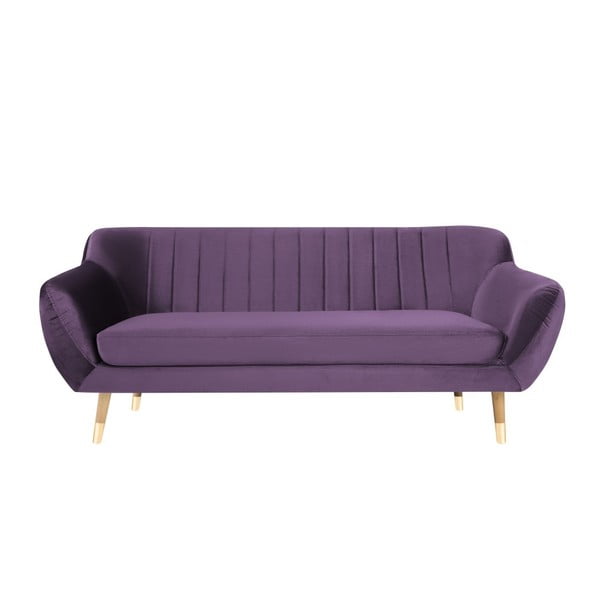 Violets samta dīvāns Mazzini Sofas Benito, 188 cm