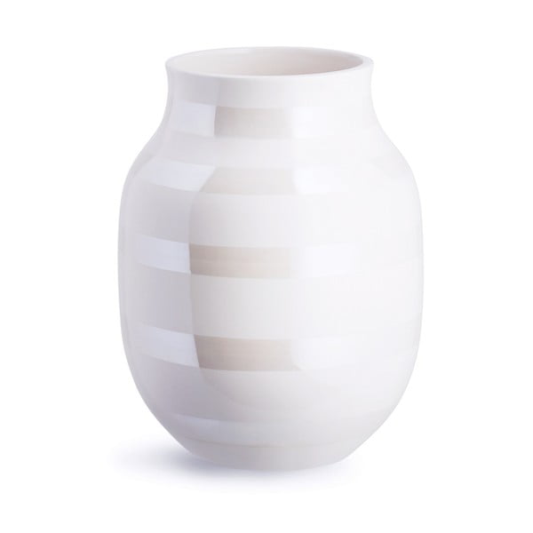 Balta keramikas vāze Kähler Design Omaggio, augstums 20 cm
