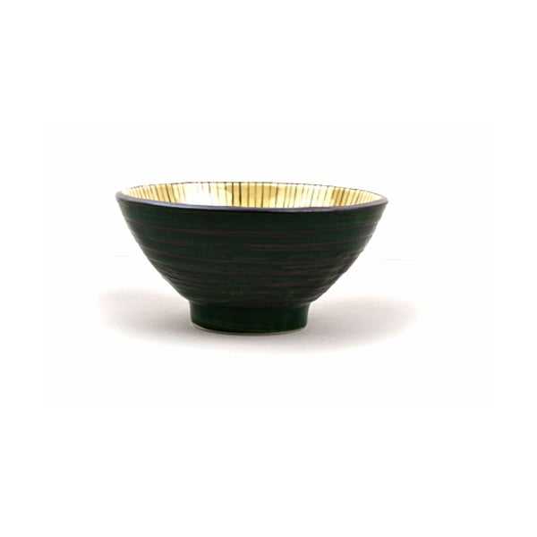 Dzelteni zaļa keramikas bļodiņa MIJ, ø 16 cm