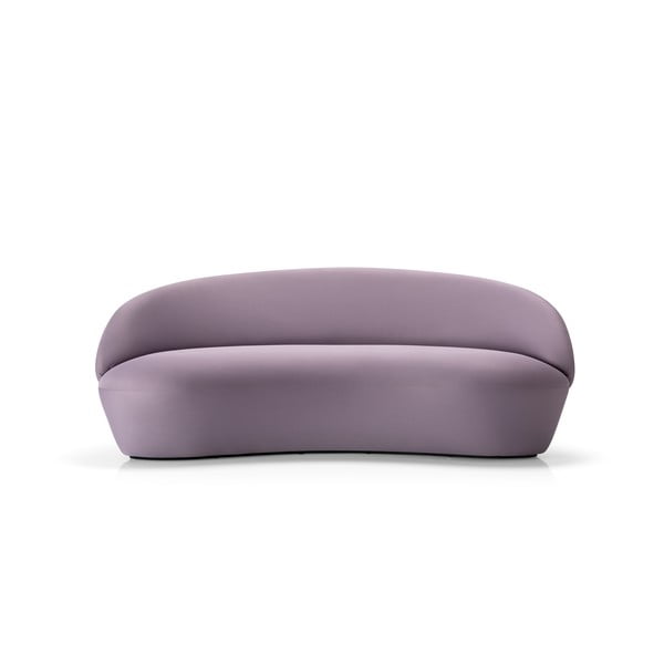 Gaiši violets samta dīvāns EMKO Naïve, 214 cm