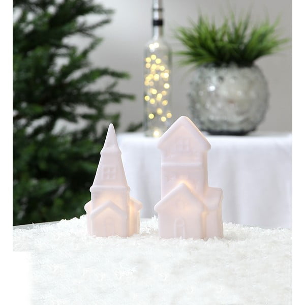 2 baltu Ziemassvētku LED gaismas dekorāciju komplekts Star Trading Polly