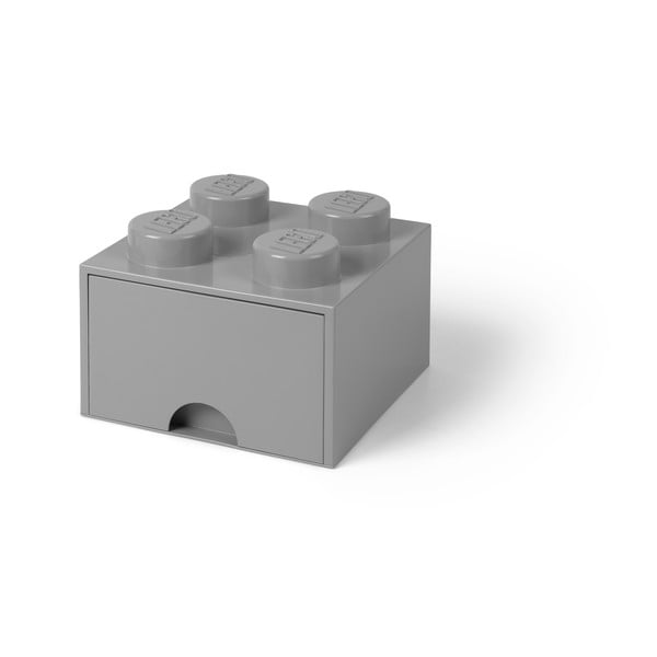 Pelēka LEGO® kvadrātveida glabāšanas kaste