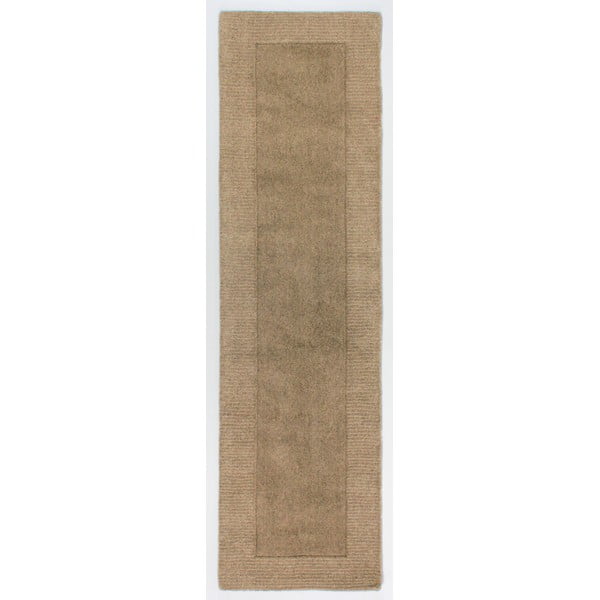 Brūns vilnas paklājs Flair Rugs Siena, 60 x 230 cm