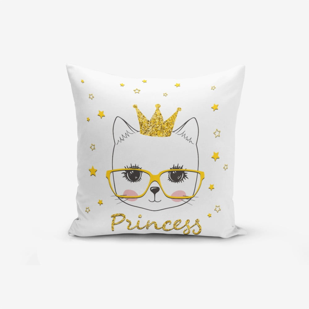 Spilvendrāna Minimalist Cushion Covers Princess Cat Modern, 45 x 45 cm