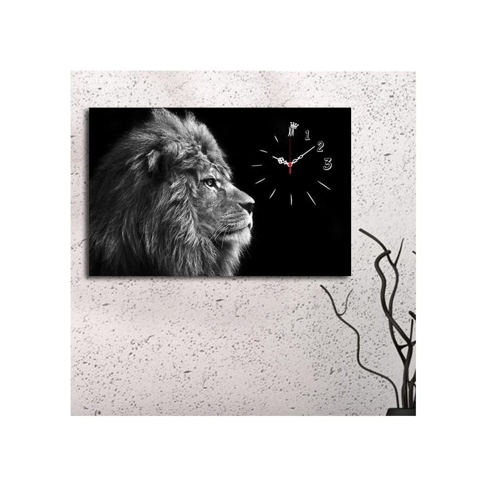 Attēls-pulkstenis Lion, 45 x 70 cm