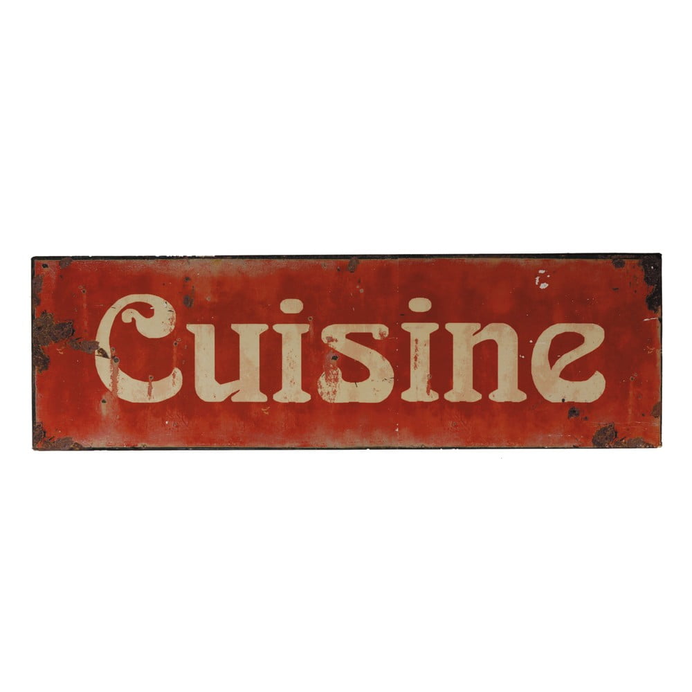 Metāla zīme Antic Line Cuisine, 49 x 15 cm