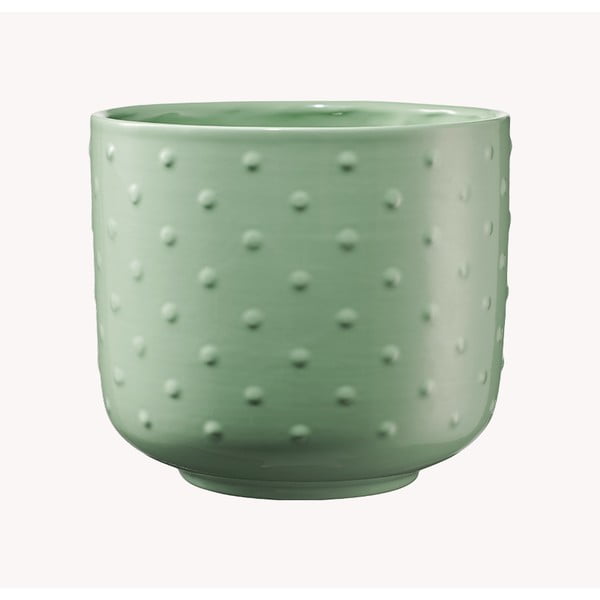Gaiši zaļš keramikas puķu pods Big Pots Baku, ø 13 cm