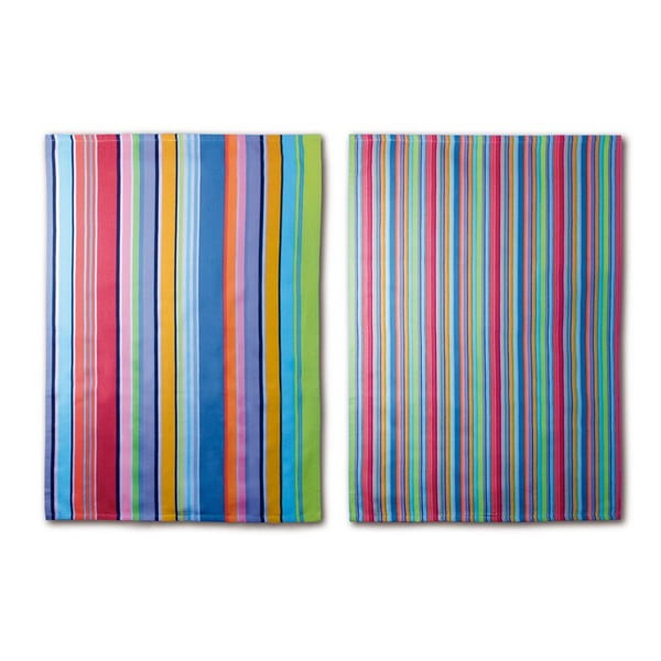 2 kokvilnas dvieļu komplekts Remember Purple Stripes, 70 x 50 cm