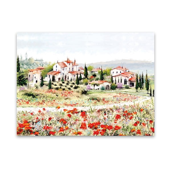 Glezniecība uz audekļa Styler Sarkanā pļava, 60 x 80 cm