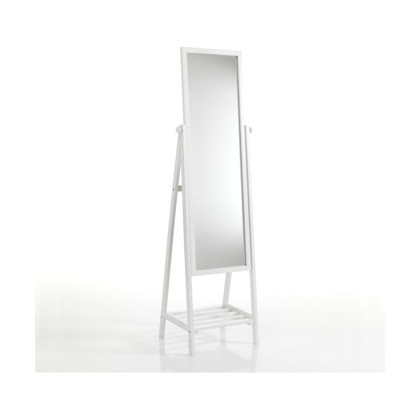 Balts grīdas spogulis ar plauktu Tomasucci Brill