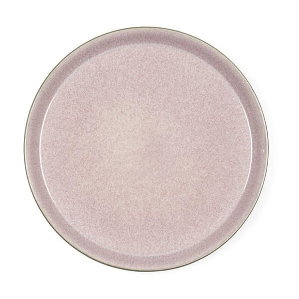 Pūdera rozā keramikas šķīvis Bitz Mensa, diametrs 27 cm