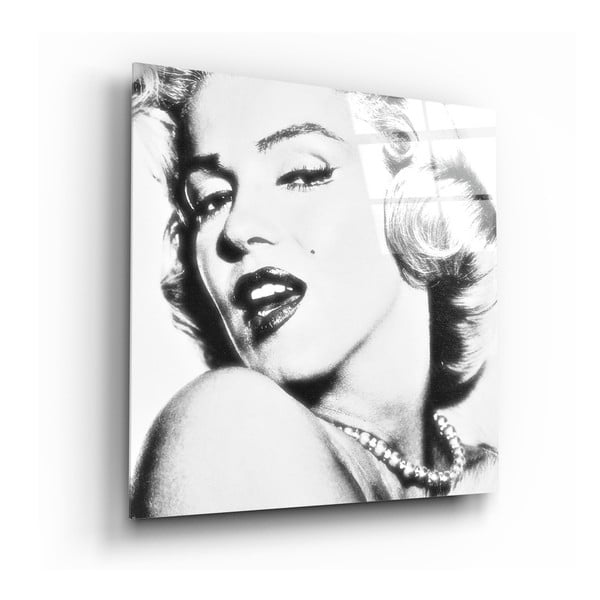 Stikla glezna Insigne Marilyn Monroe, 40 x 40 cm